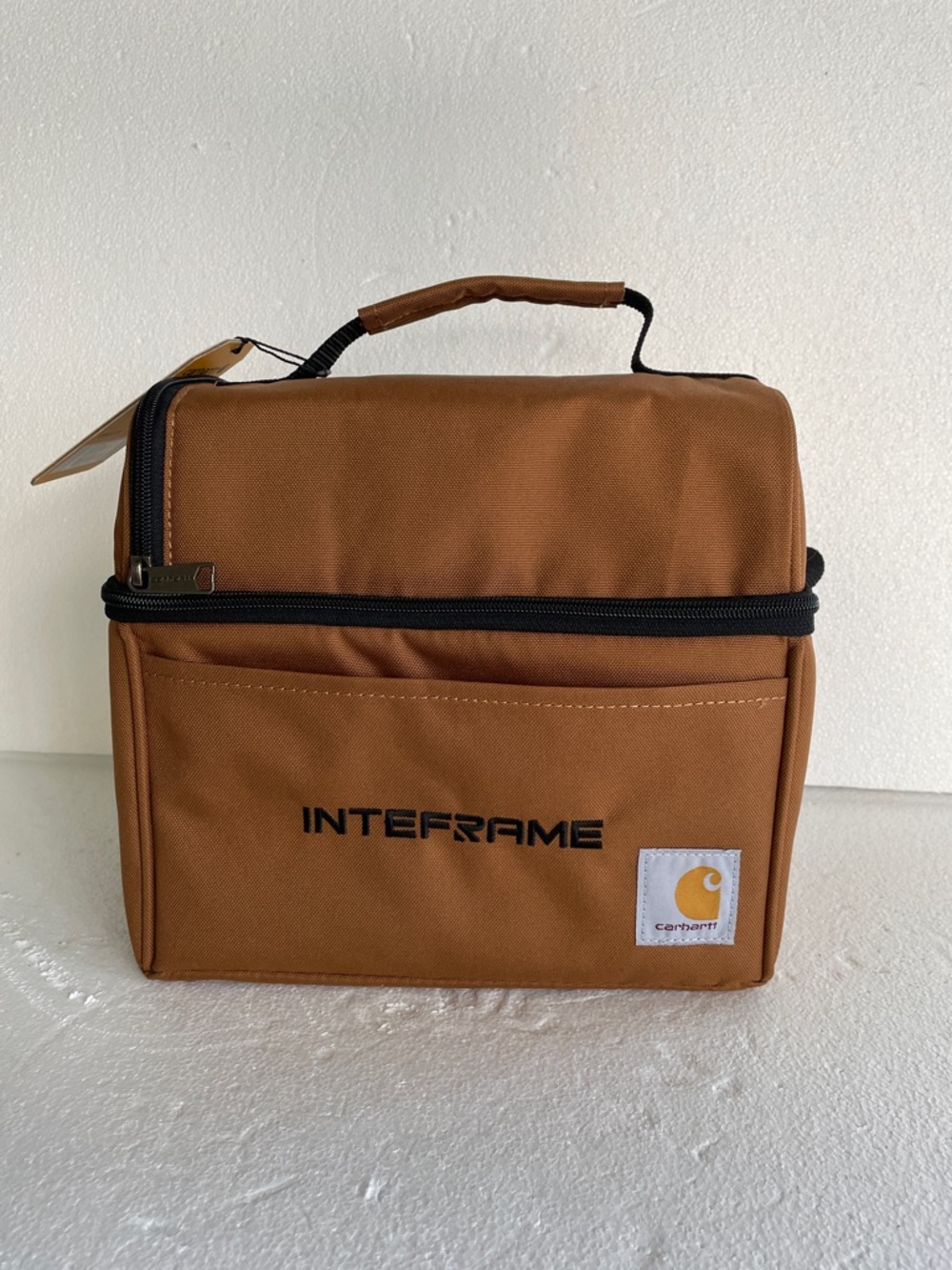 Carhartt Brown Lunch/Utility Bag with Top Handle water repellent